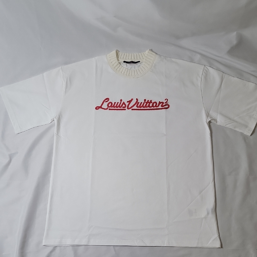 Louis Vuitton x Nigo Embroided Mockneck Short Sleeve Tee